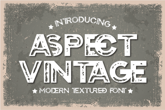 Aspect Vintage Font for Retro Editorial Design