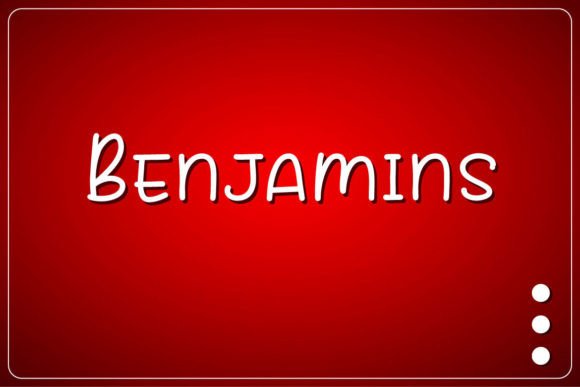Benjamins Font: A Minimalist Handwritten Typeface for Branding