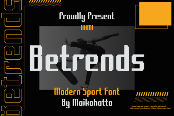 Betrends Font: A Modern Display Typeface for Editorial Design