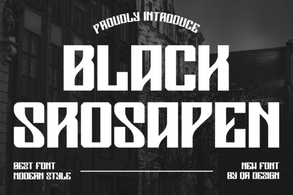 Black Srosapen Font for Bold Campaign Visuals