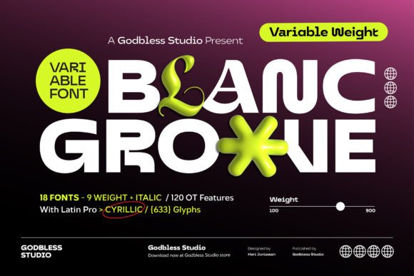 Blanc Groove Font: Futuristic Design for Campaigns