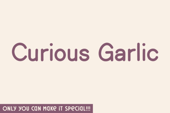 Curious Garlic Font Review for Editorial Design