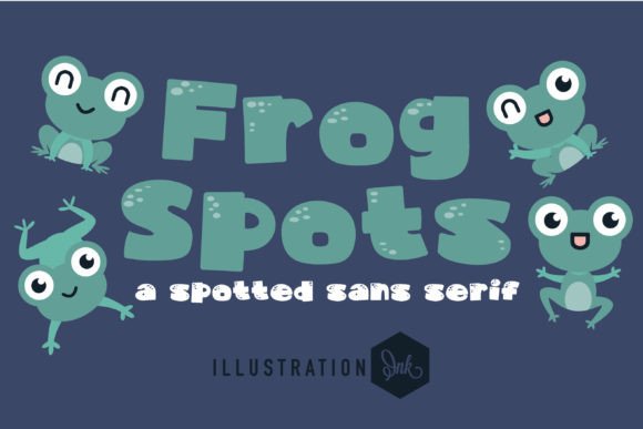 Frog Spots Font: Whimsical Sans Serif for Web Design