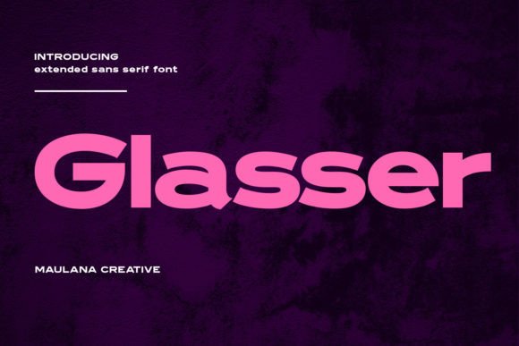 Glasser Font: Modern Wide Sans for Digital Marketing