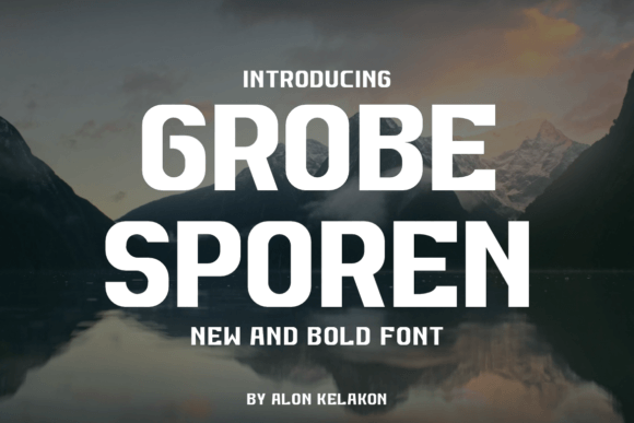 Grobe Sporen Font Review for Handmade Product Design