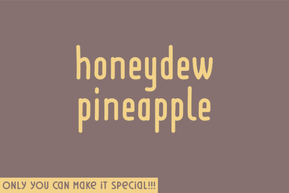 Honeydew Pineapple Font for Vintage Business Branding