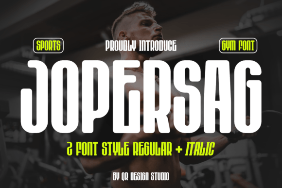 Jopersag Font: Bold Display Type for Handmade Labels