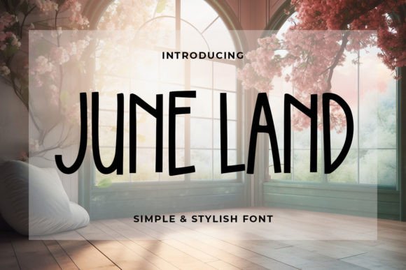 June Land Font: Simply Stylish Type for Modern Campaigns