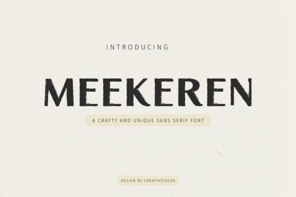 Meekeren Font Review: Modern Hand Brush Style for Editorial Design