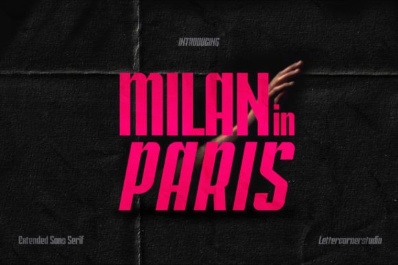 Milan in Paris Font: A Quirky Sans Serif for Editorial Design