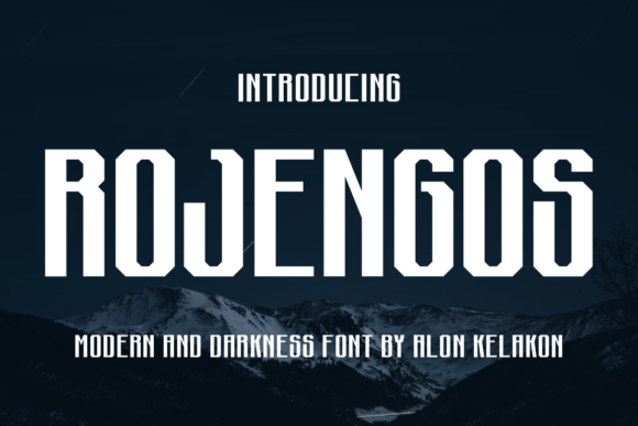 Rojengos Font: Modern Gothic Elegance for Web Design