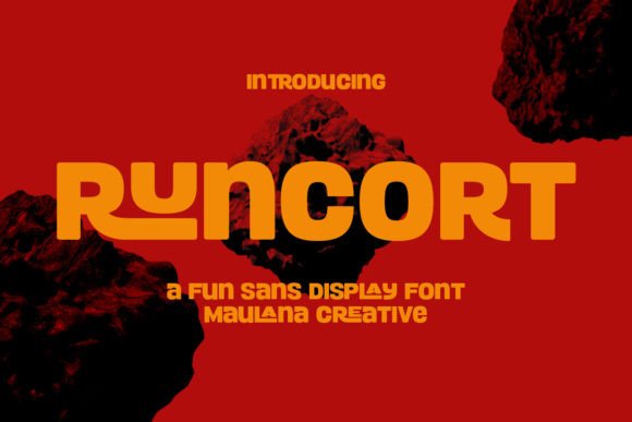 Runcort Font: Bold Sans Serif Display for Editorial Design