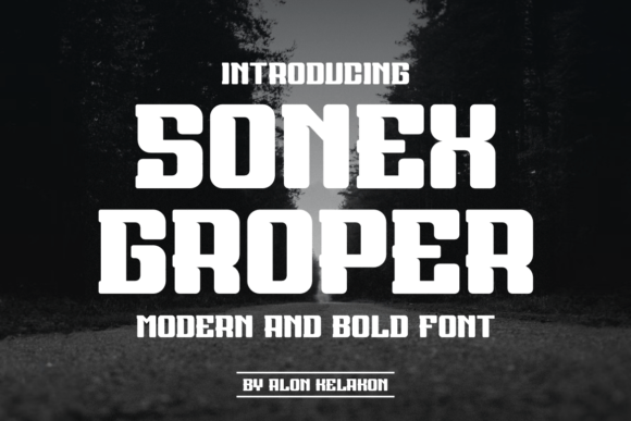 Sonex Groper Font: Bold Serif Typography for Digital Campaigns