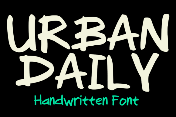 Urban Daily Font: Elevating Editorial Layouts with Playful Graffiti Style