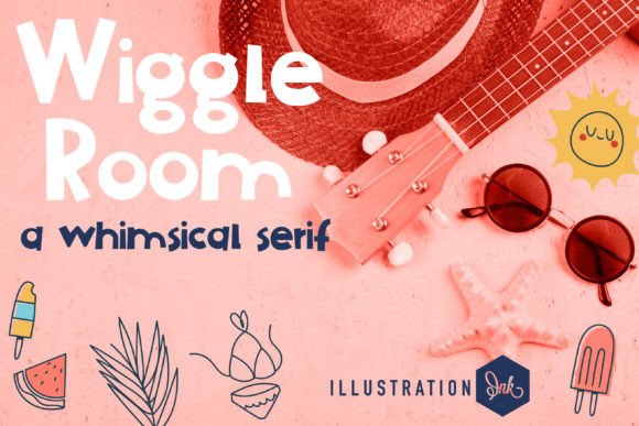 Wiggle Room Font: Whimsical Script for Editorial Design